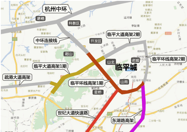 其中跟临平区相关的有两个:《320国道杭州至富阳公路(临平运河至塘栖